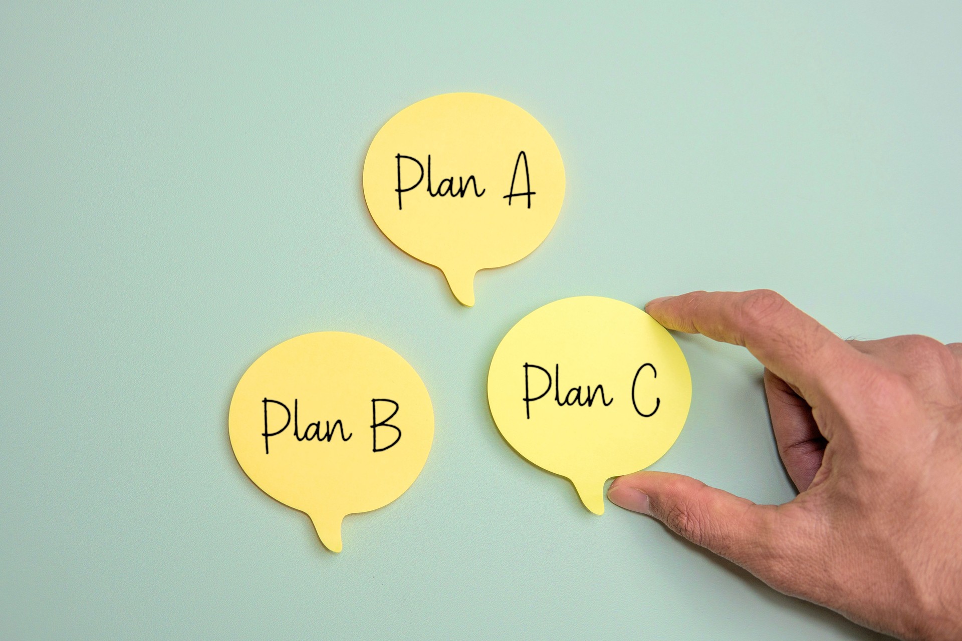 Hand choose Plan C over Plan A and Plan B.